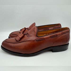 Allen Edmonds “Brookwood” Leather Tassel Loafers – Brown – Men’s Size 8.5 D